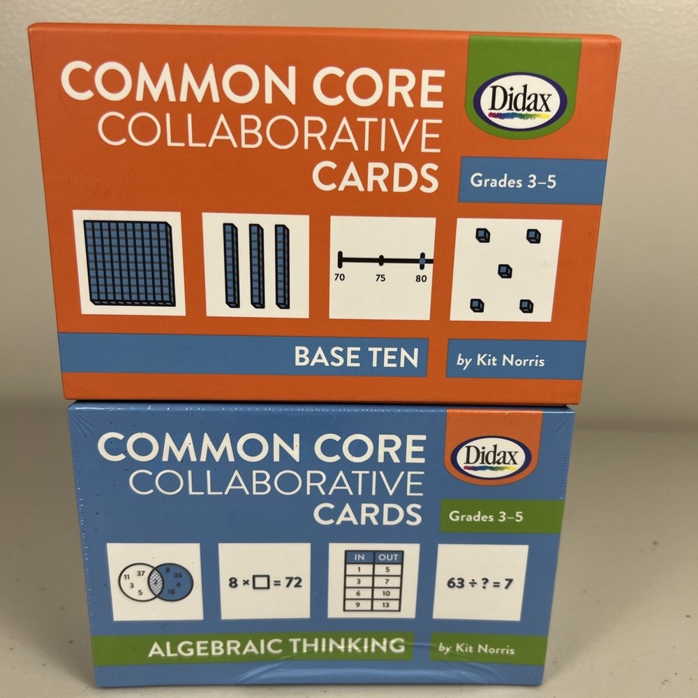 Common Core Collaborative Cards Base 10‎ And Algebraic Thinking Set Of 2 - Picture 5 of 7